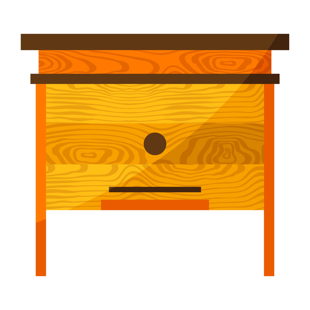 Illustration of beehive. Image or icon for food or production.. Illustration of beehive. Icon for food or production.