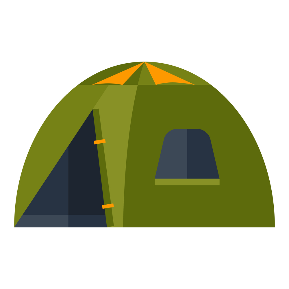Illustration of tent. Image or icon for camping or tourism and travel.. Illustration of tent. Image or icon for tourism and travel.