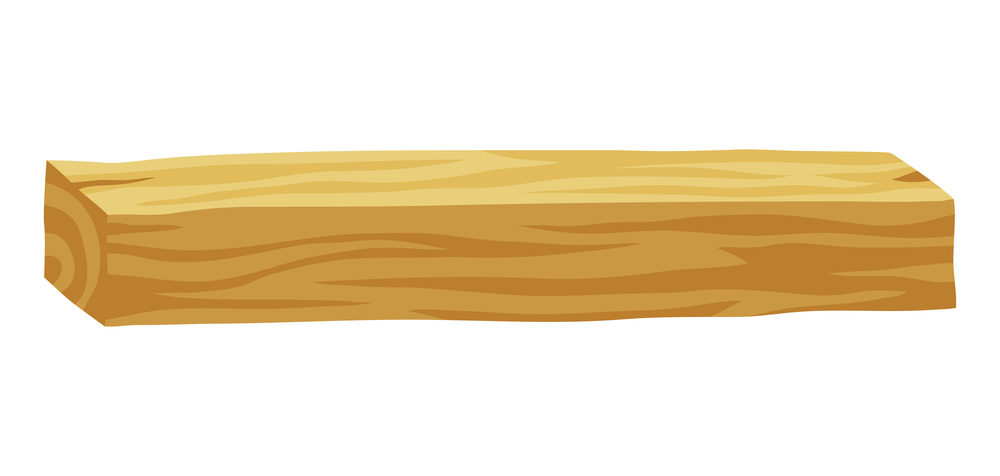 Illustration of wood plank. Adversting icon or image for forestry and lumber industry.. Illustration of wood plank. Adversting image for forestry and lumber industry.