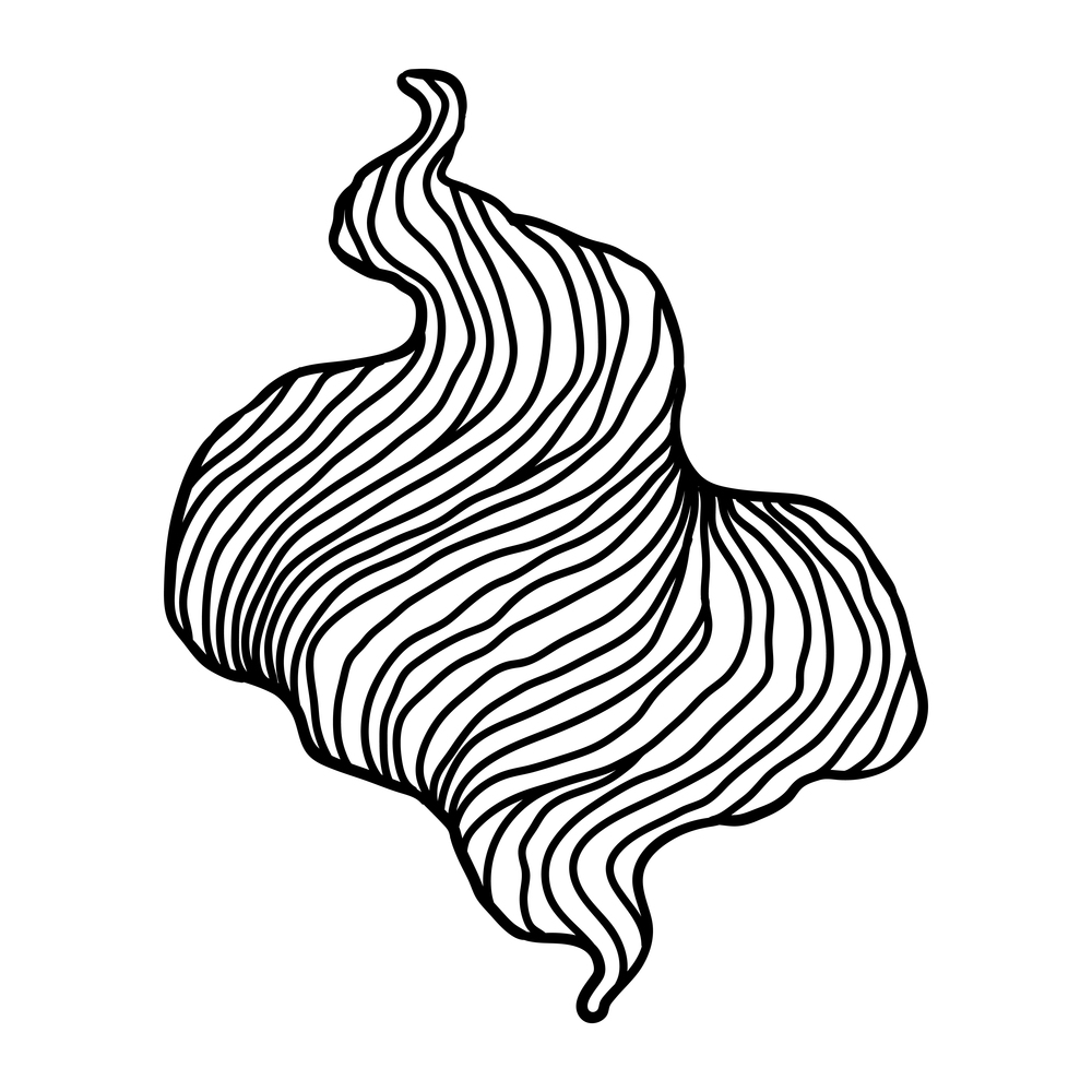 Wave line curl. Monochrome stripes black and white texture. Wavy abstract fur or hair.. Wave line curl. Monochrome stripes black and white texture. Wavy abstract hair.
