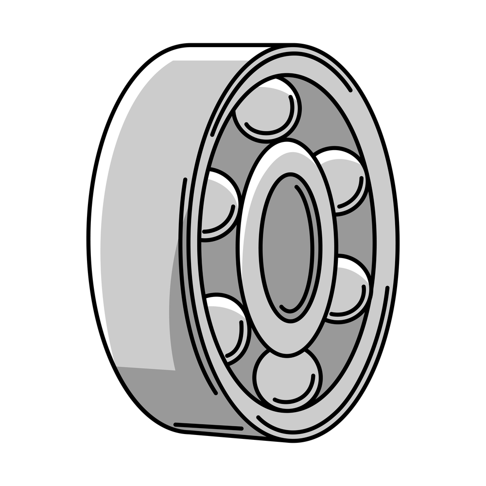 Illustration of car bearing. Auto center repair item. Business icon. Transport service image for advertising.. Illustration of car bearing. Auto center repair item. Business icon.