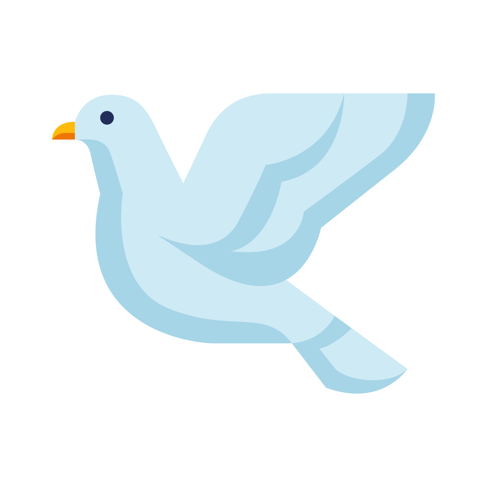 Illustration of stylized dove. Image of wild bird in simple style. Vector icon.. Illustration of stylized dove. Image of wild bird in simple style.