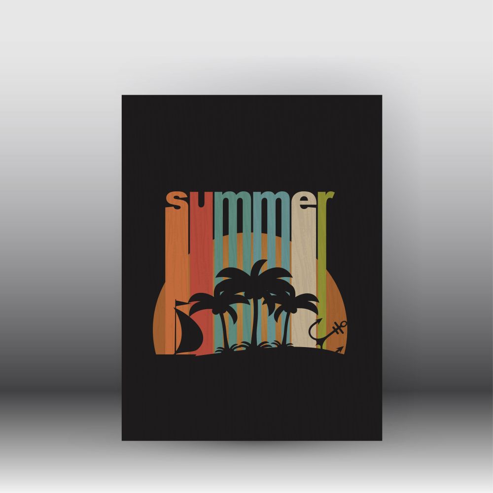 Flyer or Cover Design - Summer vector