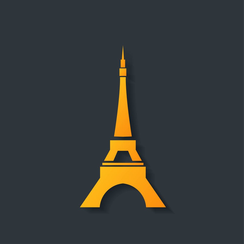 Eiffel tower vector illustration