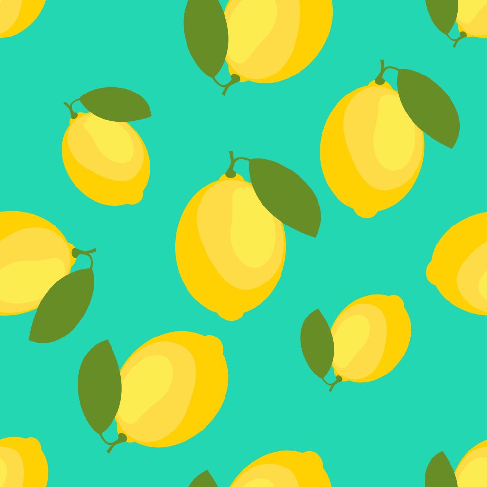 Lemons and Limes Seamless Pattern