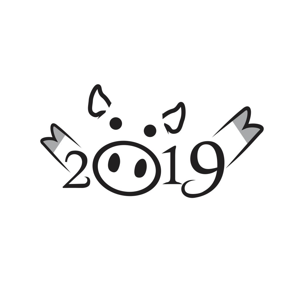 2019 Happy Chinese New Year of the Pig.