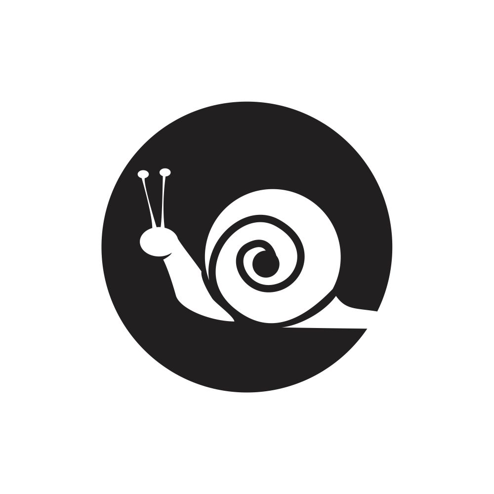 snail animal silhouette