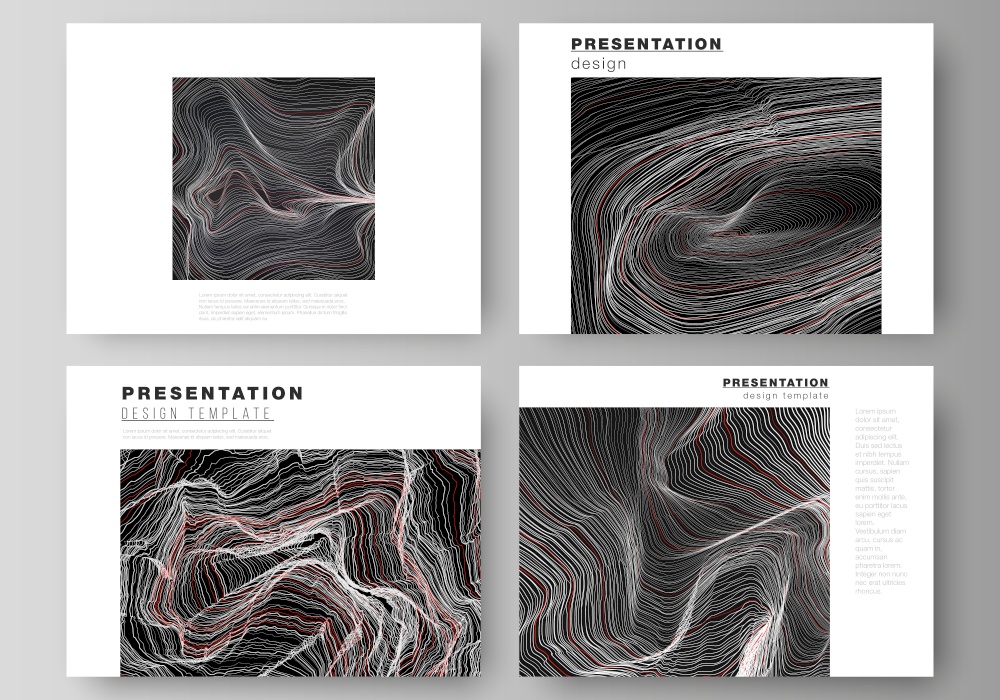 The minimalistic abstract vector illustration of the editable layout of the presentation slides design business templates. 3D grid surface, wavy vector background with ripple effect. The minimalistic abstract vector illustration of the editable layout of the presentation slides design business templates. 3D grid surface, wavy vector background with ripple effect.