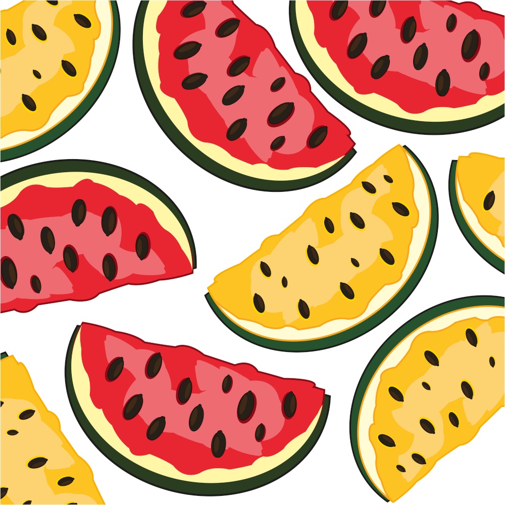 Piece of the ripe watermelon red and wanted sort. Two pieces of the watermelon decorative background