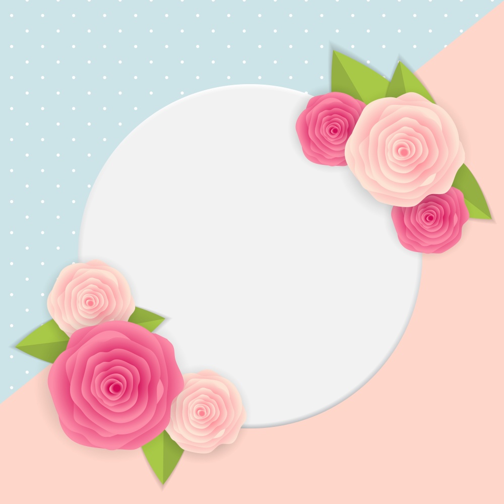 Cute Background with Frame and Flowers. Vector Illustration EPS10
. Cute Background with Frame and Flowers. Vector Illustration