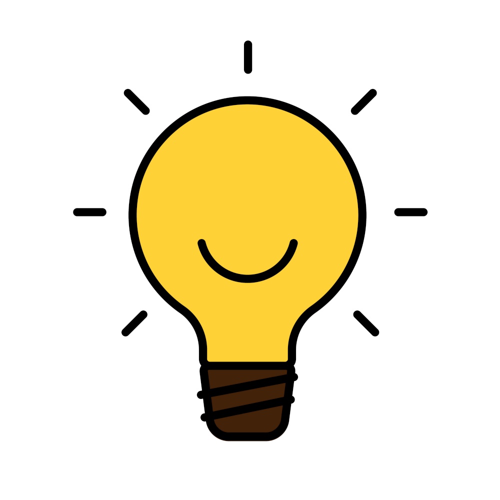 Simple Line Icon idea bulb business sign. Vector Illustration. Simple Line Icon idea bulb business sign. Vector Illustration EPS10