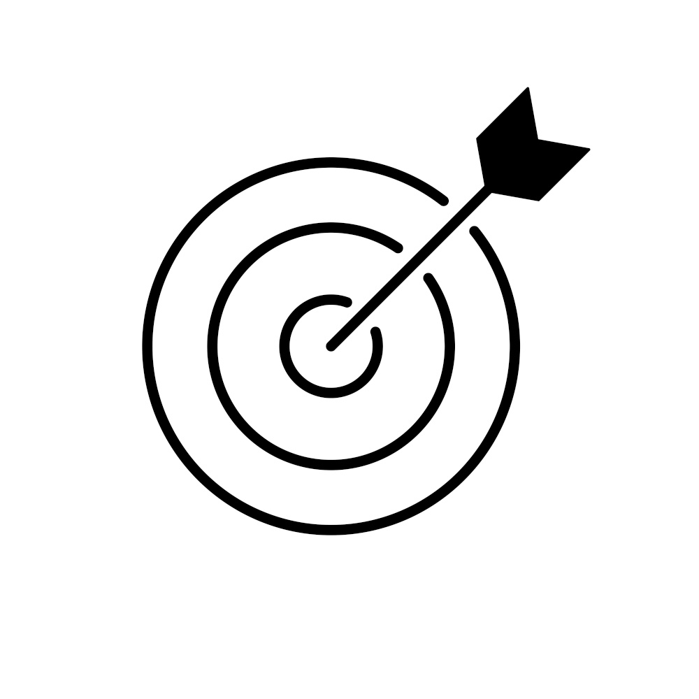 Simple Line Icon goal, target business sign. Vector Illustration. Simple Line Icon goal, target business sign. Vector Illustration EPS10