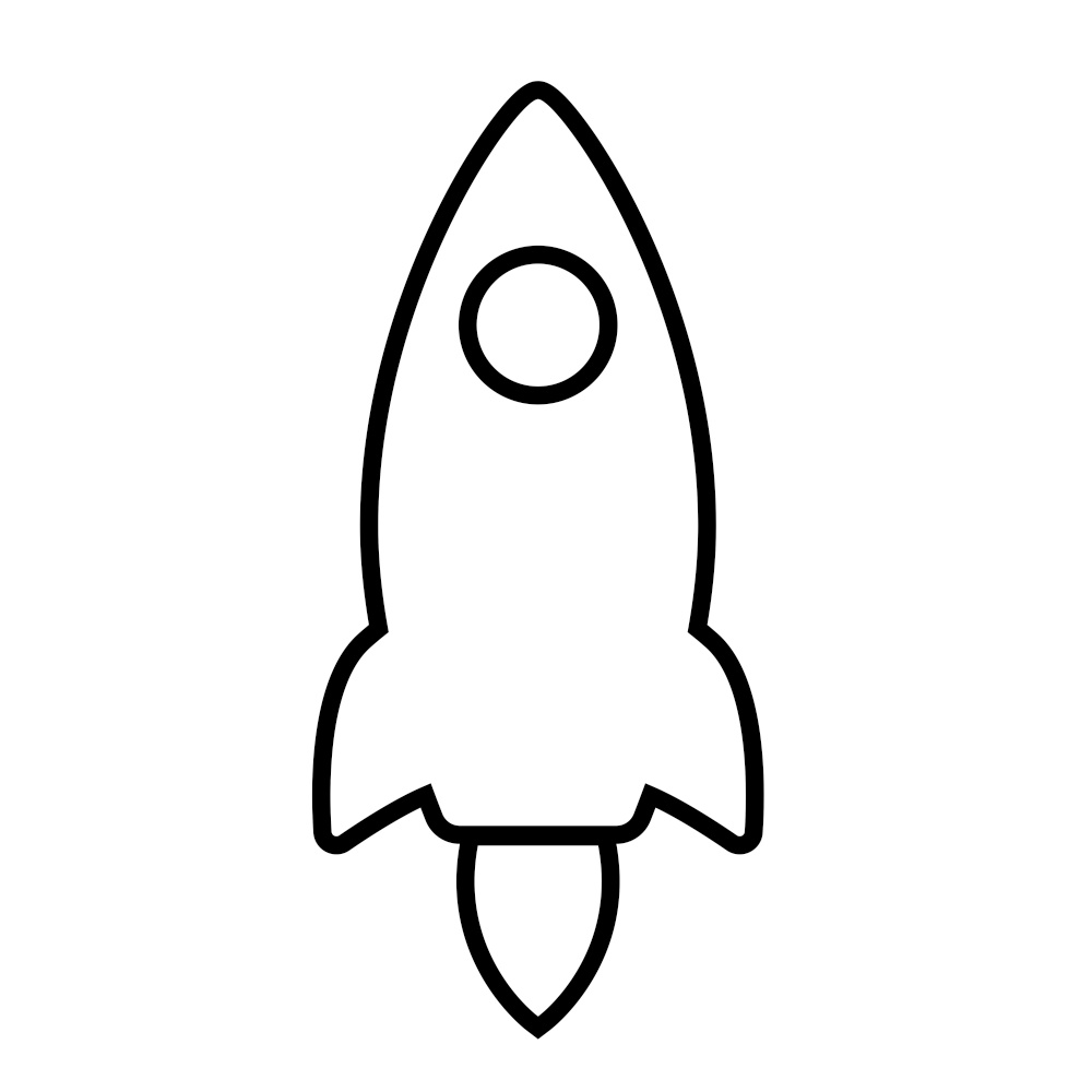 Simple Line Icon rocket, start up business sign. Vector Illustration. Simple Line Icon rocket, start up business sign. Vector Illustration EPS10