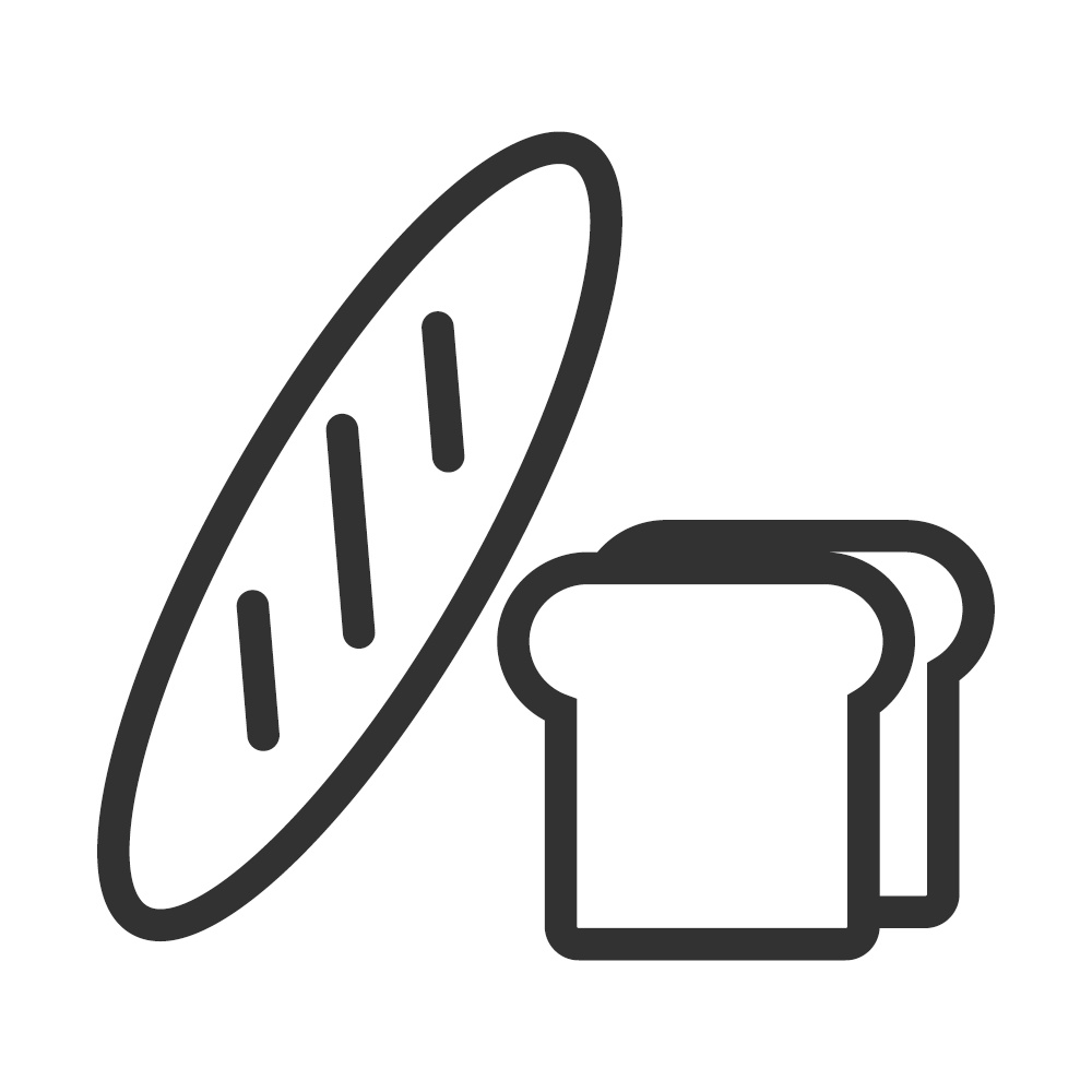 Loaf, toast bread. Simple food icon in trendy line style isolated on white background for web apps and mobile concept. Vector Illustration. EPS10. Loaf, toast bread. Simple food icon in trendy line style isolated on white background for web apps and mobile concept. Vector Illustration