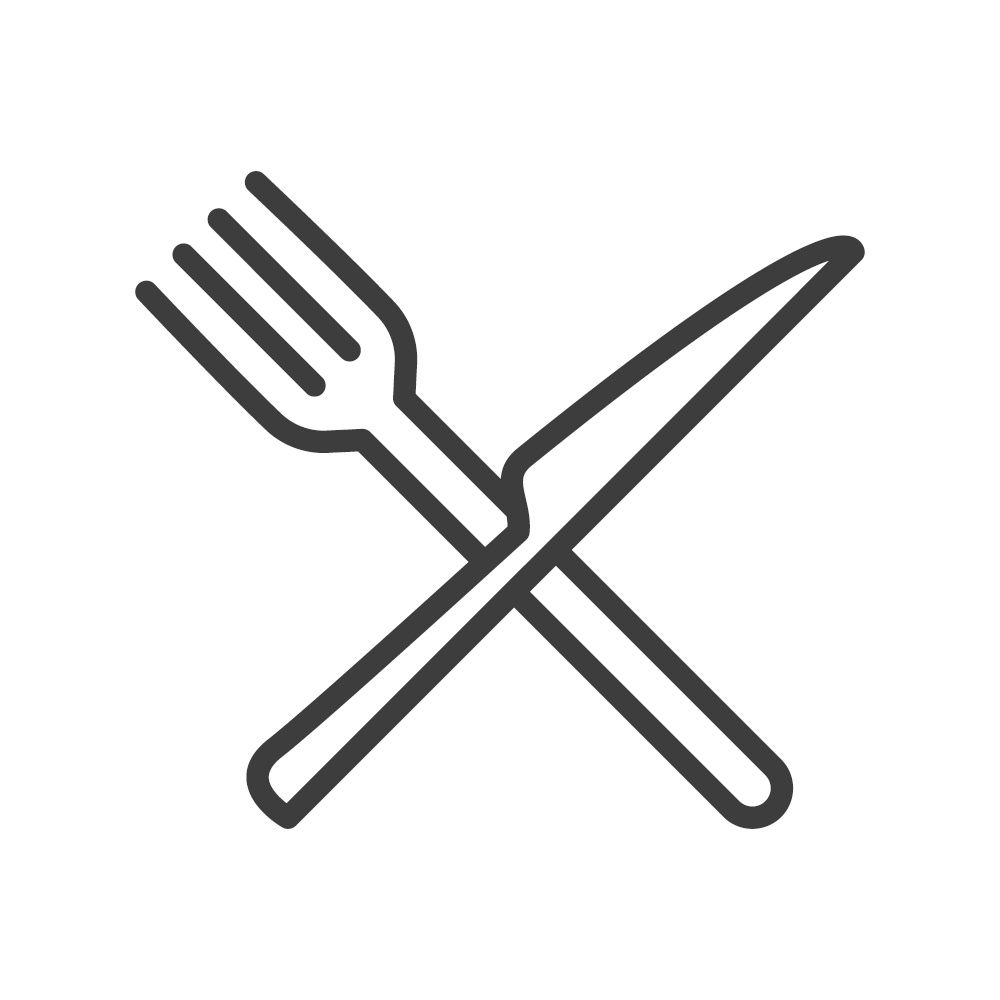 Cutlery - fork, knife. Simple food icon in trendy line style isolated on white background for web apps and mobile concept. Vector Illustration. EPS10. Cutlery - fork, knife. Simple food icon in trendy line style isolated on white background for web apps and mobile concept. Vector Illustration