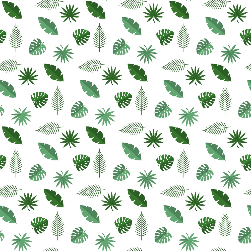 Tropical Palm Leaves Seamless Pattern Background. Vector Illustration EPS10. Tropical Palm Leaves Seamless Pattern Background. Vector Illustration