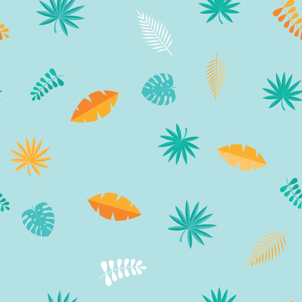 Tropical Palm Leaves Seamless Pattern Background. Vector Illustration EPS10. Tropical Palm Leaves Seamless Pattern Background. Vector Illustration