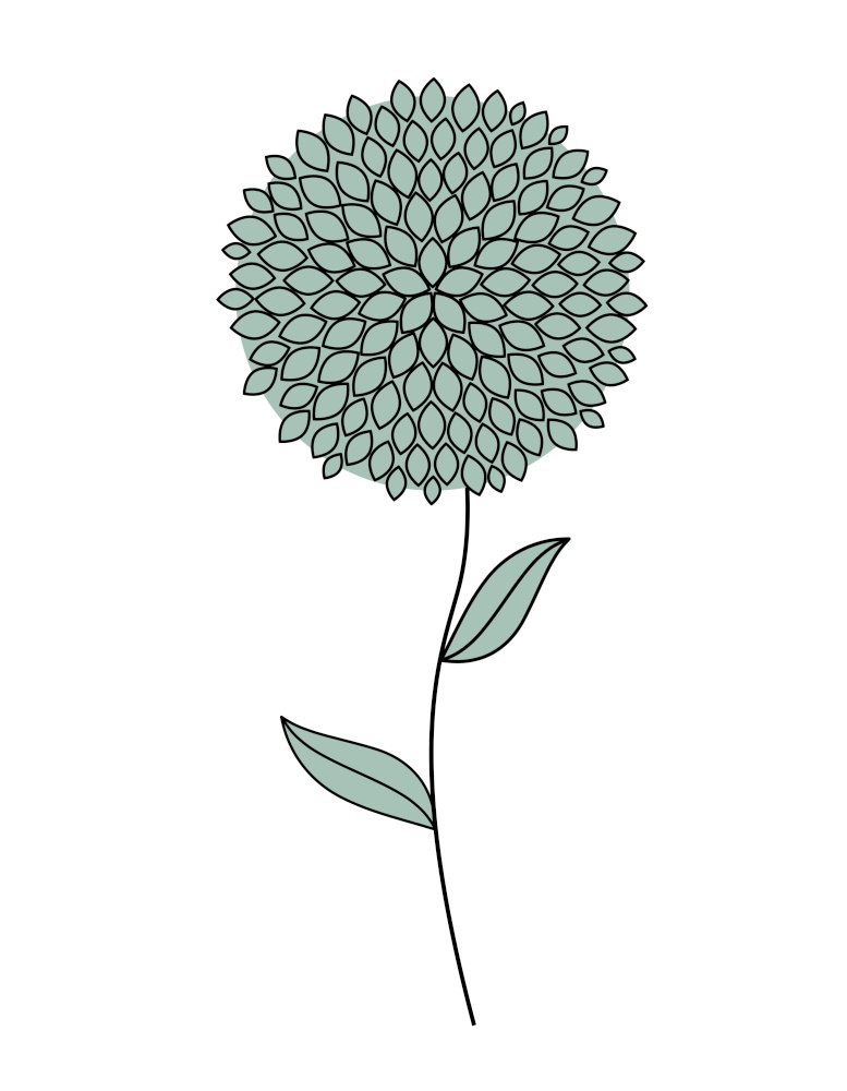 Simple Flower Icon Vector Illustration EPS10. Simple Flower Icon Vector Illustration