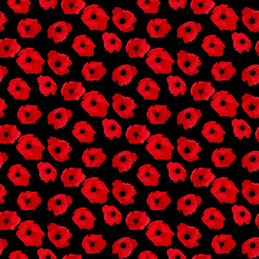 Abstract Flower poppy Seamless Pattern Background. Vector Illustration EPS10. Abstract Flower poppy Seamless Pattern Background. Vector Illustration