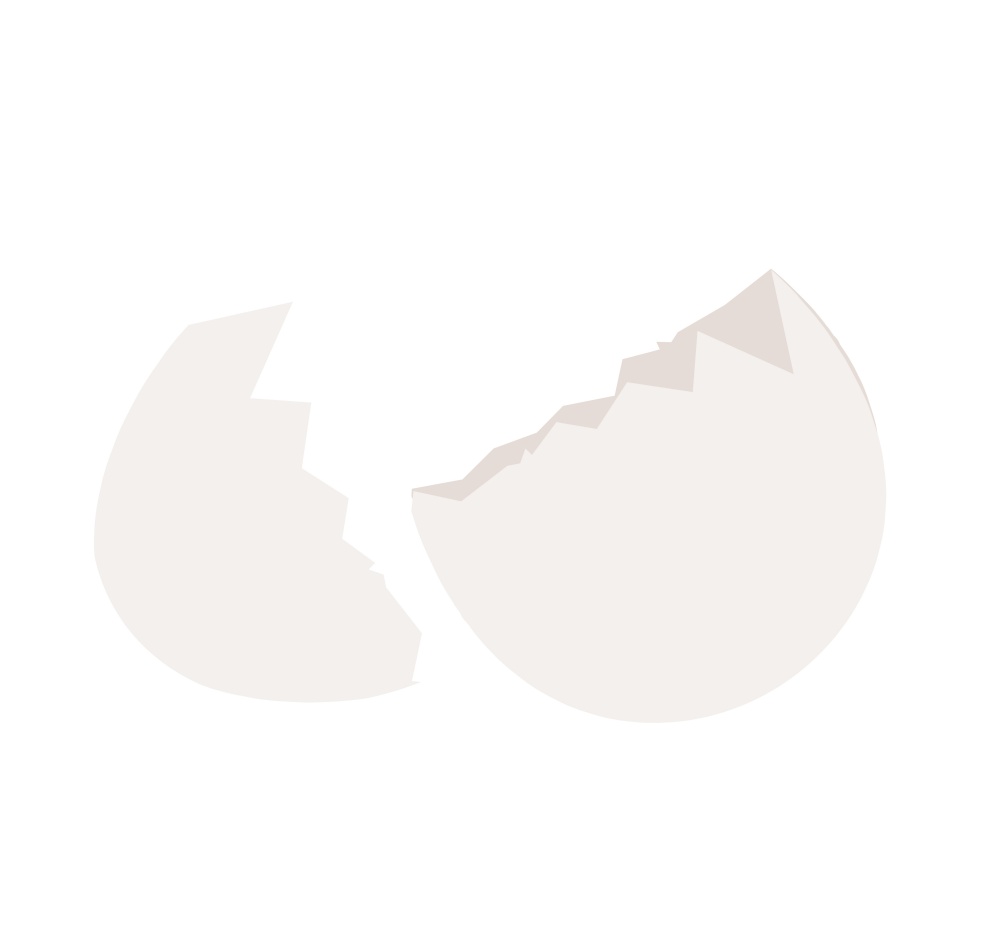 Broken egg simple icon. Vector Illustration EPS10. Broken egg simple icon. Vector Illustration
