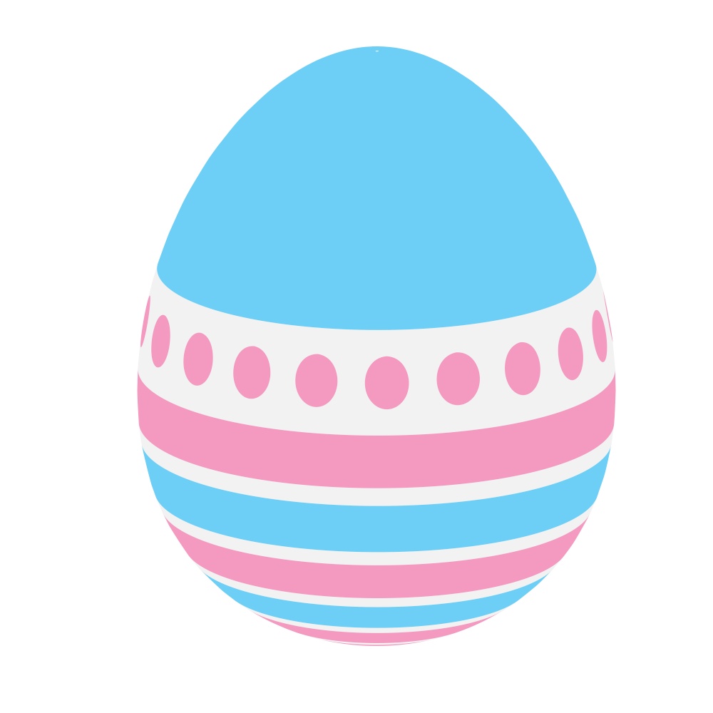 Painted easter egg simple icon. Vector Illustration EPS10. Painted easter egg simple icon. Vector Illustration