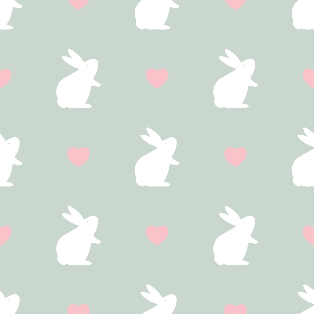 Easter seamless pattern with bunny. Vector Illustration EPS10. Easter seamless pattern with bunny. Vector Illustration