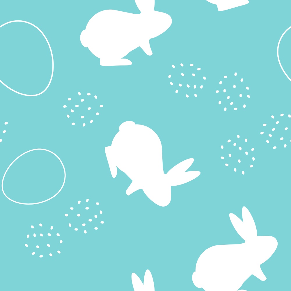 Easter seamless pattern with bunny. Vector Illustration EPS10. Easter seamless pattern with bunny. Vector Illustration