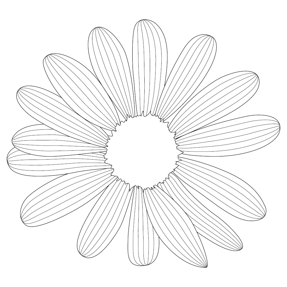 simple flower chamomile drawn by lines. Vector Illustration. EPS10. simple flower chamomile drawn by lines. Vector Illustration