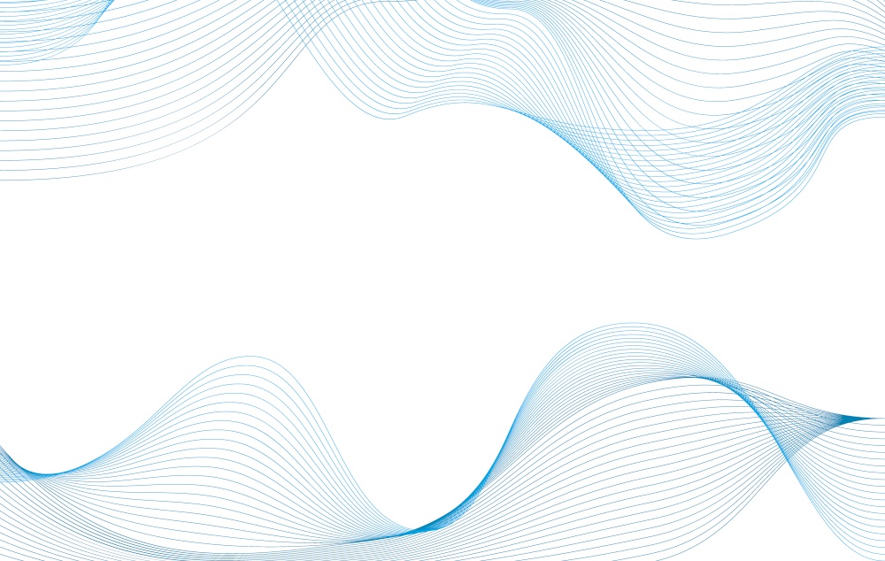 Abstract wave from curved lines of blue color on white background with place for text. Vector Illustration. EPS10. Abstract wave from curved lines of blue color on white background with place for text. Vector Illustration