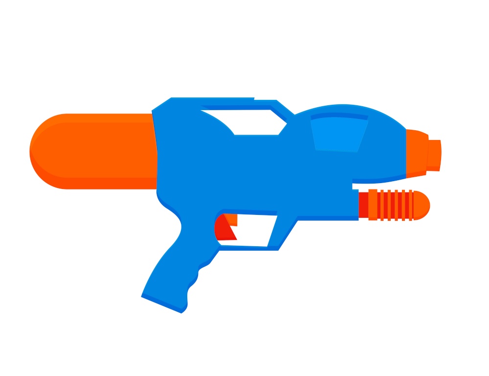 Water gun kids toy for summer icon. Vector Illustration EPS10. Water gun kids toy for summer icon. Vector Illustration