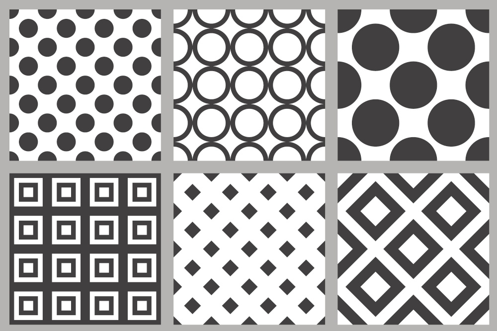 Simple Geometric abstract seamless pattern collection set background. Vector illustration. EPS10. Simple Geometric abstract seamless pattern collection set background. Vector illustration