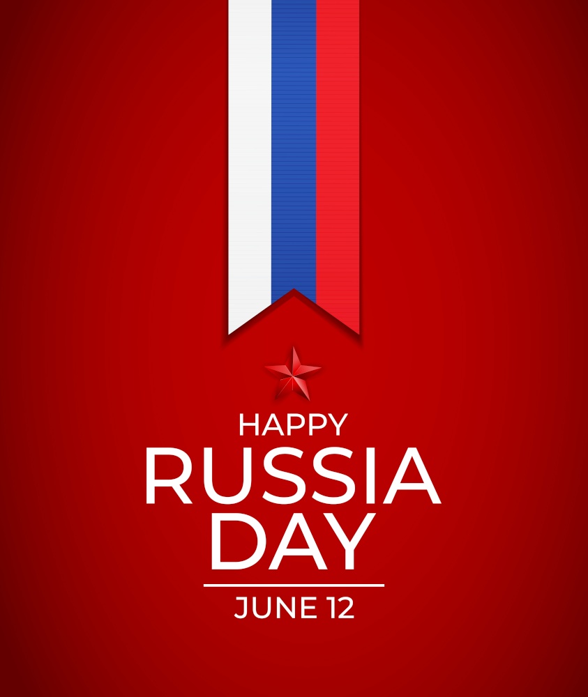 Happy russia day holiday background. Vector Illustration EPS10. Happy russia day holiday background. Vector Illustration