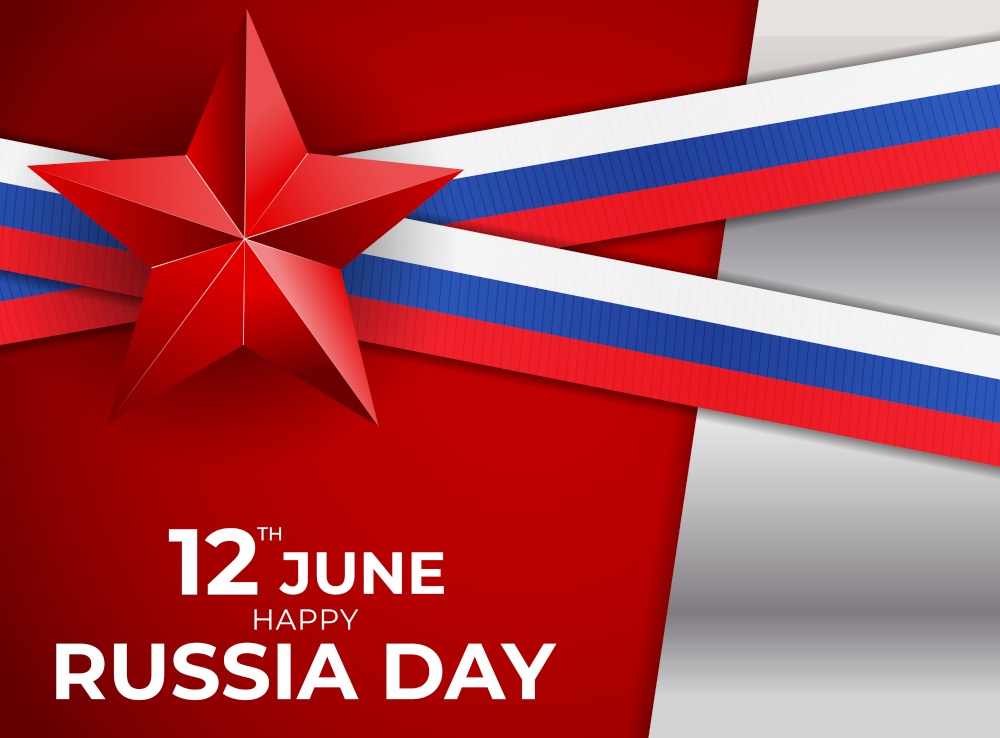 Happy Russia day holiday background. Vector Illustration EPS10. Happy russia day holiday background. Vector Illustration