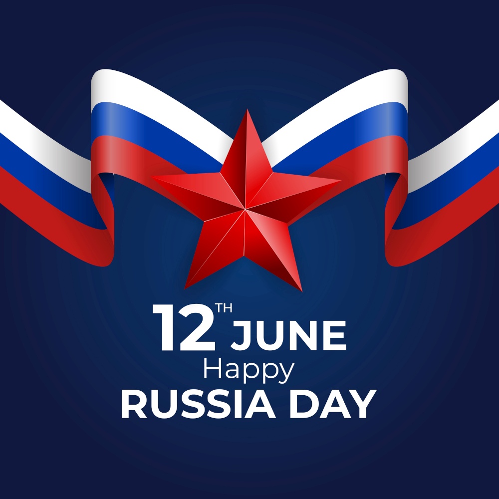 Happy Russia day holiday background. Vector Illustration EPS10. Happy Russia day holiday background. Vector Illustration