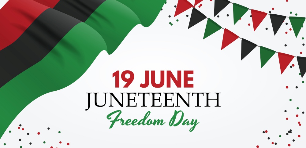 19 June African American Emancipation Day. Juneteenth Freedom Day. 19 June African American Emancipation Day holiday background. Vector illustration. EPS10. 19 June African American Emancipation Day. Juneteenth Freedom Day. 19 June African American Emancipation Day holiday background. Vector illustration