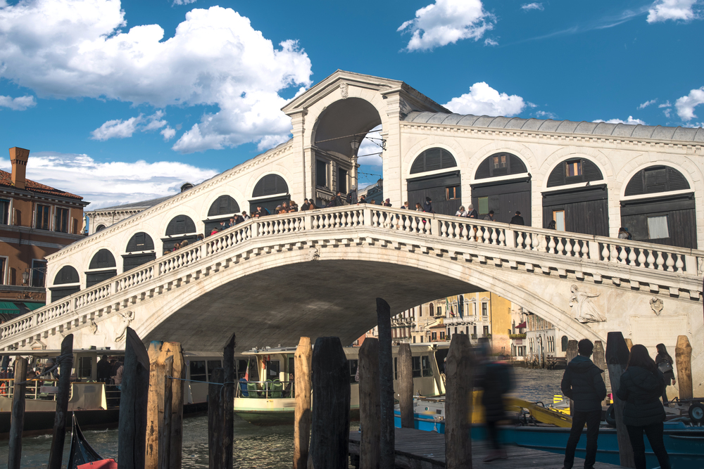 Rialto Bridge in Venice. Italy.