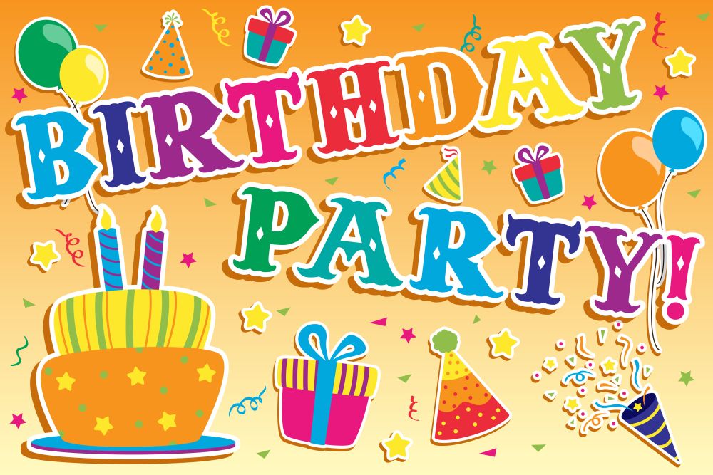 A vector illustration of happy birthday invitation