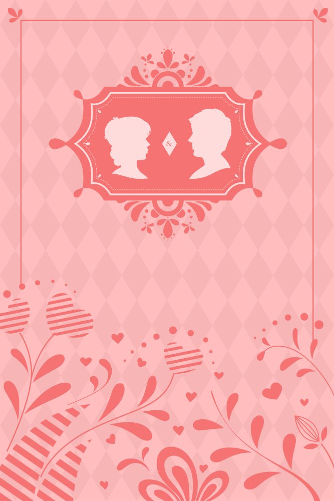A vector illustration of wedding invitation design