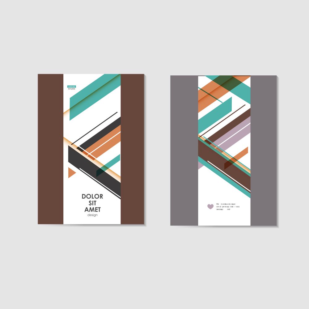 brochures template with abstract design lines.. brochures template with abstract design lines