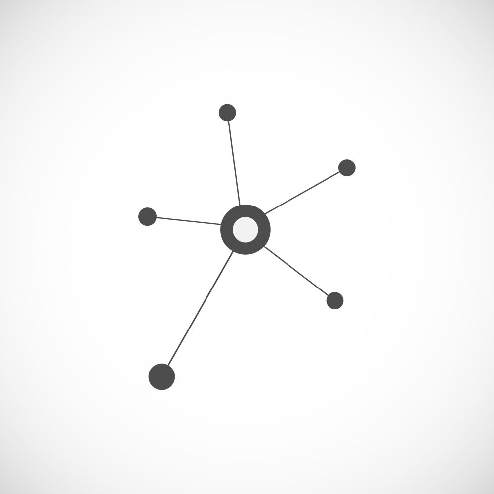 Single flat cocial icon. Vector network illustration.. Single flat cocial icon. Vector network illustration