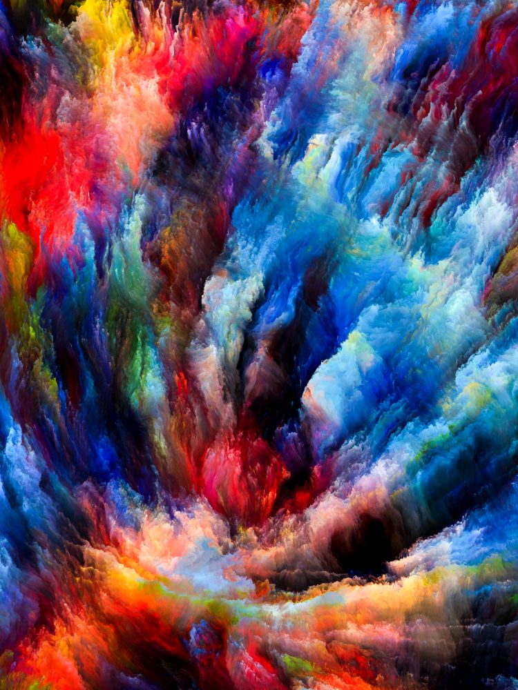 We Live Series. Interplay of intense colors on the subject of inner world, dreams and spirituality.