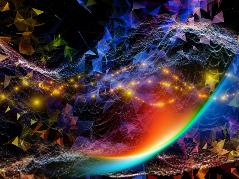 Digital Dreams series. Arrangement of technology background with virtual visualization components  on the subject of science, education, computers and modern technology