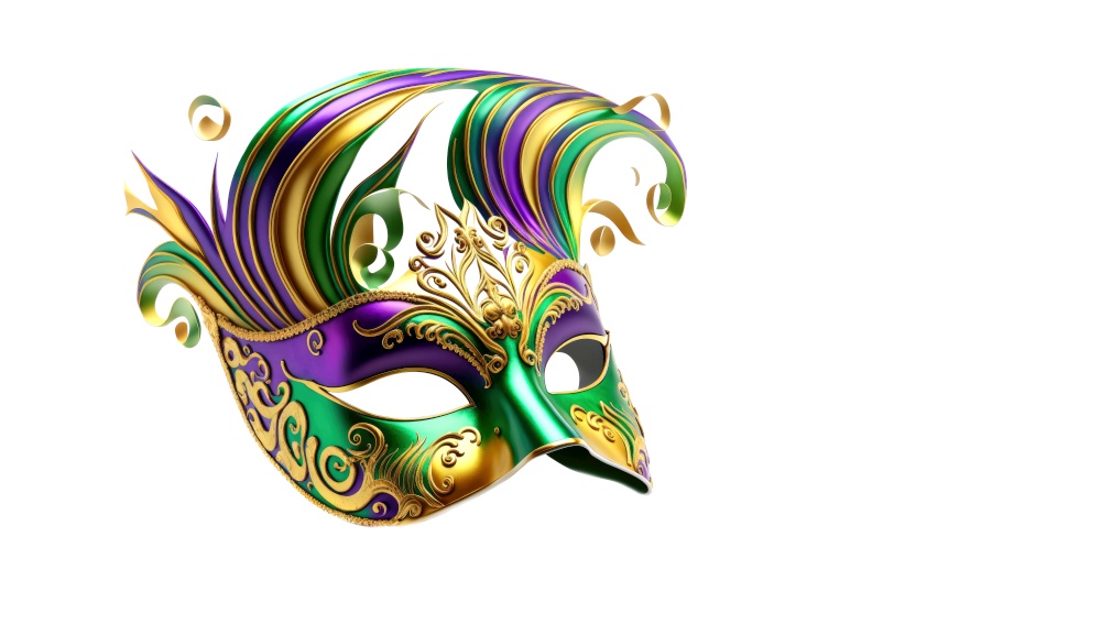 Amazing carnival mask. Fun time. Generative AI
