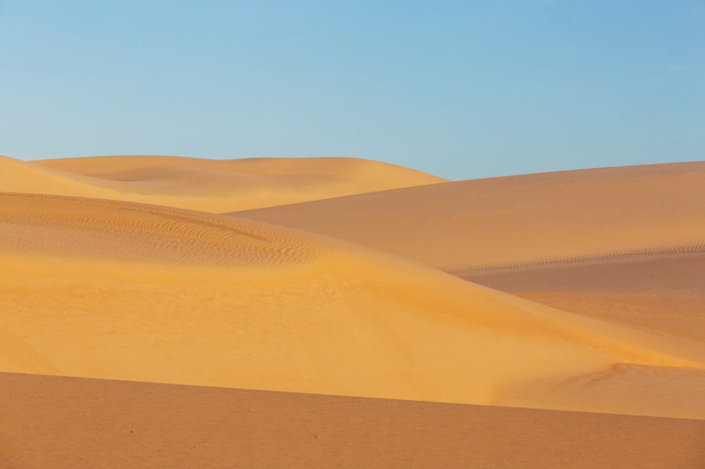 Sand dunes in northern Brazil at sunset