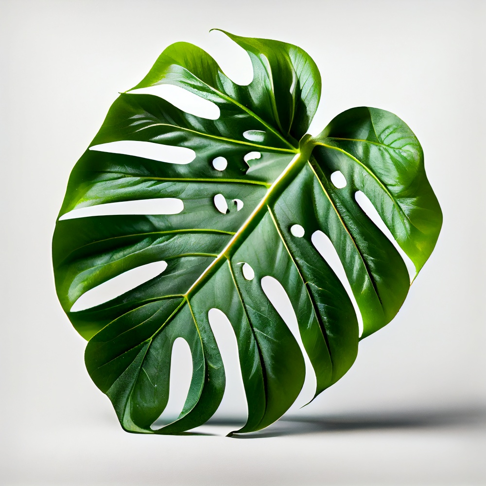 Natural Tropical Monstera isolated Generative AI