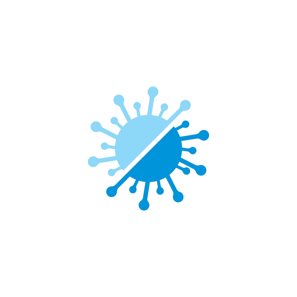 coronavirus pill cure logo icon vector