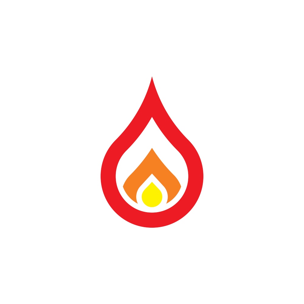 flame logo fire icon vector symbol