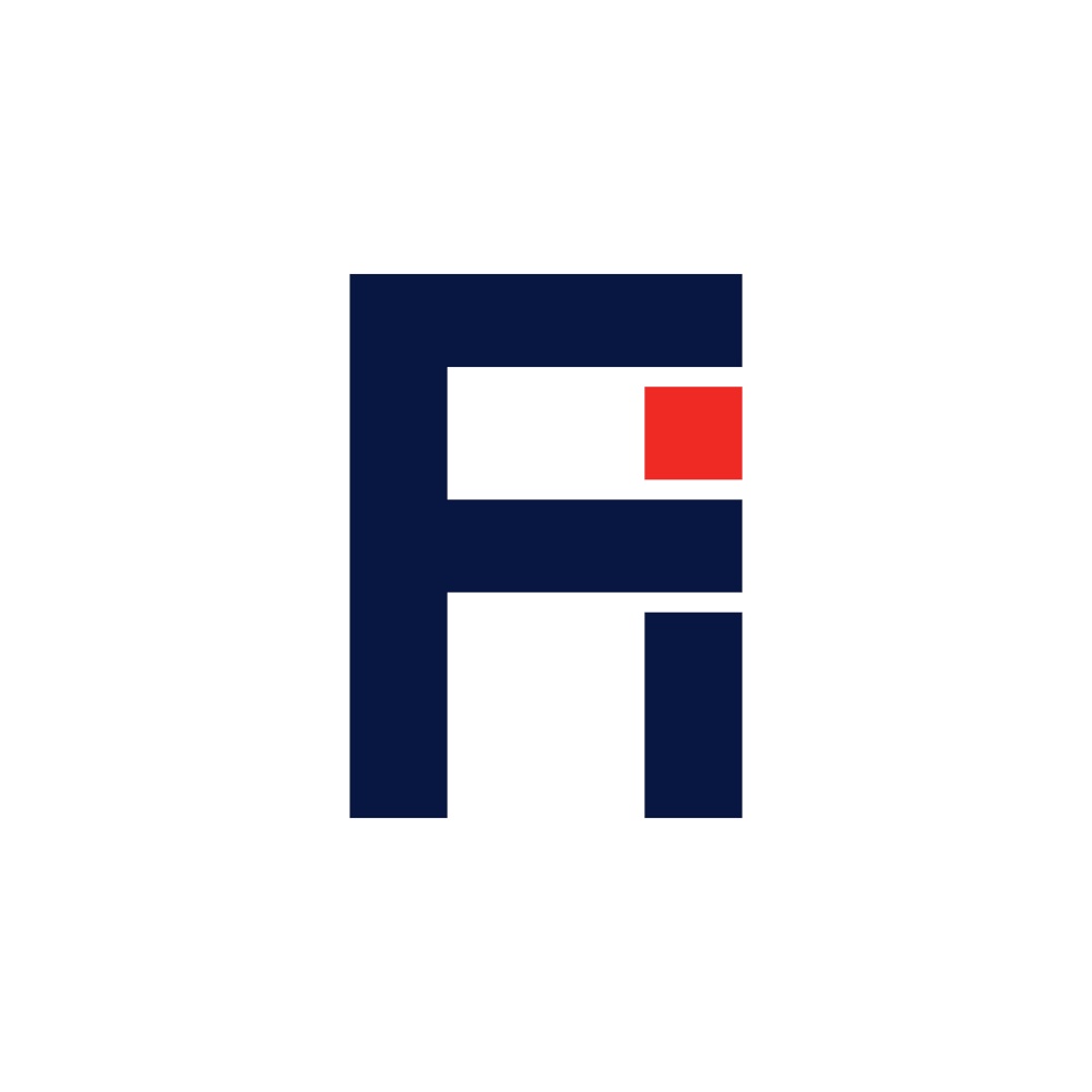 letter f and i fi logo icon vector