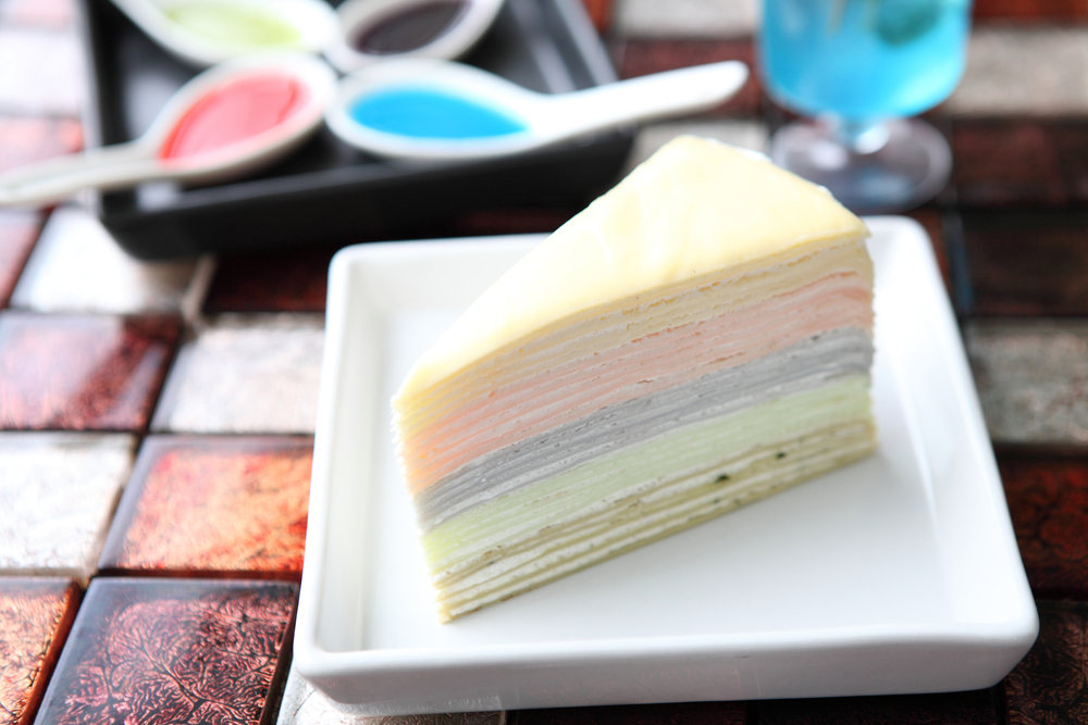 Rainbow Crape cake