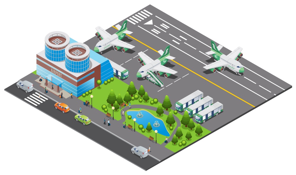 Isometric Airport Template